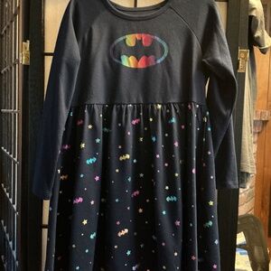 GAP Batgirl Kids Nightgown navy blue with hologram batgirl print size 5